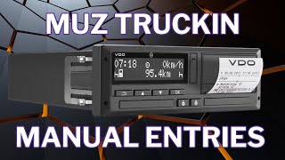 Vlog 9  Digital Tachograph Manual Entry [upl. by Anneliese]