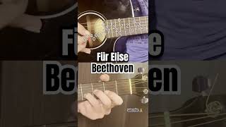 Beethoven  Für Elise guitar tutorial [upl. by Ymmas]