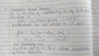 fredholm second theorem [upl. by Eninnaej]