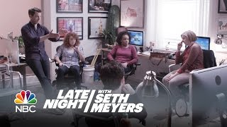 Hannah Horvath Joins the Late Night Writing Staff  Late Night with Seth Meyers [upl. by Morton521]