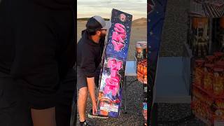 BIGGEST FIREWORK CAKE I’VE EVER SEEN Shorts Fireworks [upl. by Sandie31]