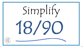 How to Simplify the Fraction 1890 [upl. by Dynah]