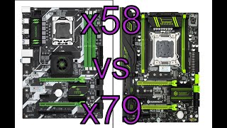 x58 vs x79 HUANANZHI X79 vs HUANANZHI X58 DELUXE [upl. by Hollis666]