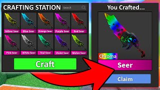 CRAFTING CHROMA SEER GODLY KNIFE AGAIN [upl. by Letty]