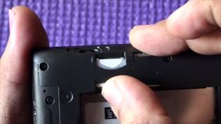 Lumia 520  How to Insert SD and SIM Card [upl. by Anyalram]