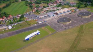 Goodyear blimp at Grimbergen EBGB airfield [upl. by Yttisahc]