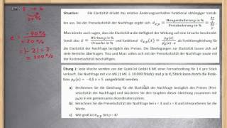 Elastizität berechnen und interpretieren ★ Preiselastizität der Nachfrage Teil 1 [upl. by Mariele]