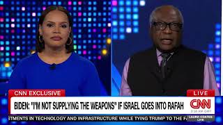 Congressman Jim Clyburn Talks President Biden Israel and Palestine Conflict on Laura Coates [upl. by Wendin]