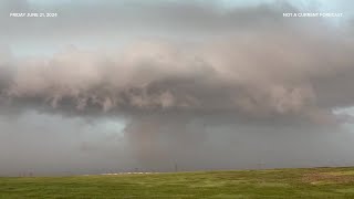 Chasing a supercell storm in Montana [upl. by Adihahs]