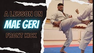 A lesson on Mae Geri  Front kick [upl. by Weissberg]