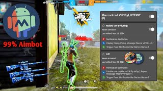 Free fire aimbot Apk ☠️ Macrodroid sensi  red button free fire 🔥 [upl. by Airenahs]