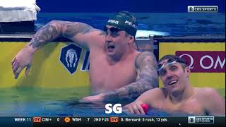 Adam Peaty beats Caeleb Dressel and rest of the field in 50 Breast Skins  2020 ISL Finals Budapest [upl. by Tnaryb204]