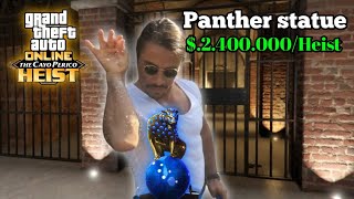 PANTHER STATUE Cayo perico heist  Elite challenge cayopericoheist bearerbonds [upl. by Reckford]