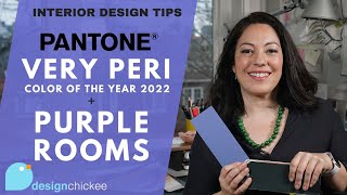 Very Peri Pantones Color of the Year 2022  Purple Rooms  Interior Design Tips [upl. by Yorke995]