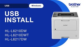 Install HLL6415DW with USB  Windows [upl. by Yecam207]