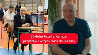 Najstarszy maturzysta w Polsce Pan Józef w wieku 85 lat zdawał egzamin dojrzałości [upl. by Mckinney279]