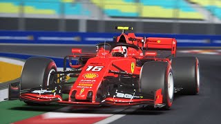 Leclerc Singapore 2019 Pole Lap  Assetto Corsa [upl. by Hild]