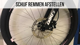 Schijfremmen afstellen  MTB  E Bike fiets remmen af stellen [upl. by Anwad]