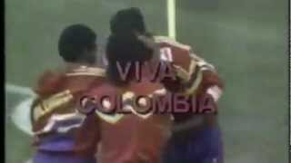 Colombia 1  Alemania 1 Mundial Italia 1990 Narración William Vinasco [upl. by Aroled202]