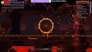 Wall of Flesh Fight  Terraria 144 Zenith Seed  Master Mode [upl. by Nigam]