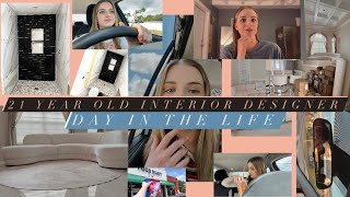 INTERIOR DESIGNER DAY IN THE LIFE  21 year old Interior Designer [upl. by Nate]