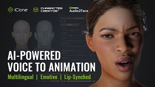 Audio2Face  AIPowered Facial amp Lip Sync Animation  iClone [upl. by Caz]