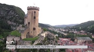 VUE DEN HAUT  Le château de Foix [upl. by Okime]