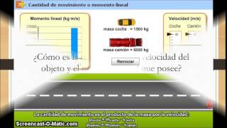 Laboratorio virtual Cantidad de Movimiento Lineal [upl. by Adaval489]