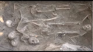 Death trench at Вертячий  Stalingrad mass grave excavations  2016 [upl. by Okram]