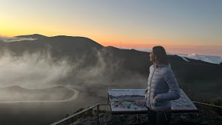 Piton de la Fournaise au lever du soleil 🌋 [upl. by Porter]