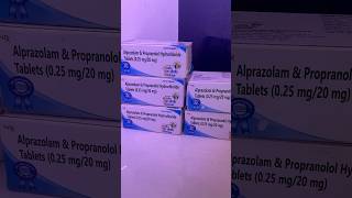 Alprazolam and propranolol hydrochloride 02520mg tablet [upl. by Noid]