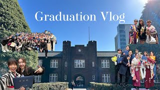 大学卒業式VLOG🎓🌸｜同期が卒業します🥲｜일본 대학교 졸업식 브이로그🎓🌸 [upl. by Enyalaj580]