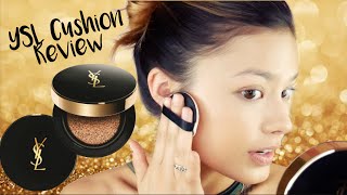 YSL CUSHION FOUNDATION REVIEW  Le Cushion Encre De Peau First Impressions [upl. by Roath427]