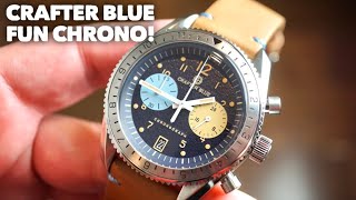 Crafter Blue MechaQuartz Chrono Review  New Colors 2024 [upl. by Rukna]