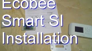 Ecobee Smart SI Installation  How to help with power extender [upl. by Argus]