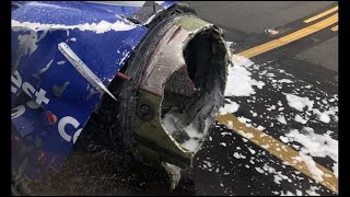 Un moteur dun Boeing 737 explose en vol un passager filme [upl. by Kotz]