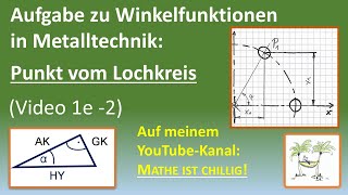 Punkt vom Lochkreis mit Winkelfunktion berechnen [upl. by Viviene]