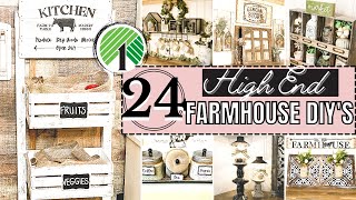 High End Dollar Tree Farmhouse DIYS  Rustic  Farm Animals [upl. by Jarv]