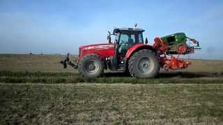 Siew Pszenicy 2013 ☆ Massey Ferguson 6485Hassia DKL 300 ☆ HD [upl. by Enomal]