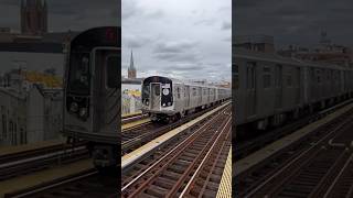 Rerouted R160A1 JM LocalExp Action Flushing Ave [upl. by Onitsuaf]