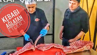 KEBABI AĞLATAN PAMUK GİBİ ET YİYECEKSİN  LOKUM KÜŞLEME PİRZOLA [upl. by Ttelrats]