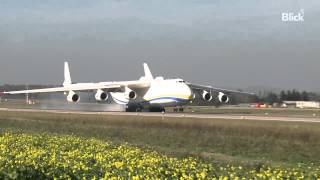 Antonov An225 «Mriya»  Landing in Zurich  ZRH [upl. by Ban]