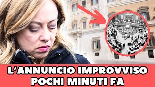 🔴 GIORGIA MELONI L’ANNUNCIO IMPROVVISO CHE PREOCCUPA TUTTI… [upl. by Nalra961]