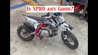 XPRO X15 110cc Pit Bike Review Throttle  Carb  General Bike Adjustment Instructions Engine Oil [upl. by Arraet194]