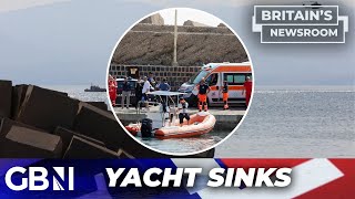 Sicily yacht sinking One dead and six missing as vessel SINKS off Italian coast [upl. by Tivad]