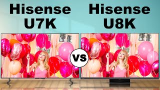 Hisense U7K vs Hisense U8K  What is the difference [upl. by Dyke]