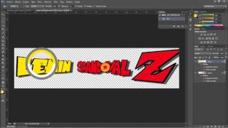 Tutorial como hacer tu nombre en letras de dragon ball z en photoshop cs6 [upl. by Arand]