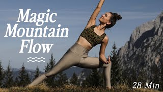 Yoga Ganzkörper Flow für alle Level  Kraft Klarheit Balance  28 Min Magic Mountain Flow ⛰️ [upl. by Ahsirpac8]