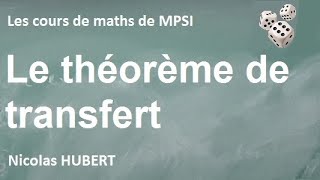 Le théorème de transfert [upl. by Adnim]