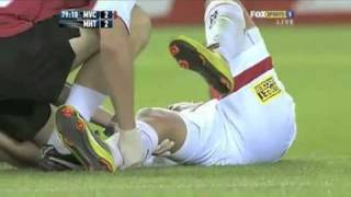 Kevin Muscat Red Card vs Melbourne Heart 22111 [upl. by Braynard]